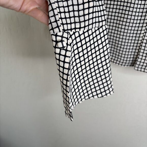 Reformation Checkered Button Up Top - Picture 5 of 7